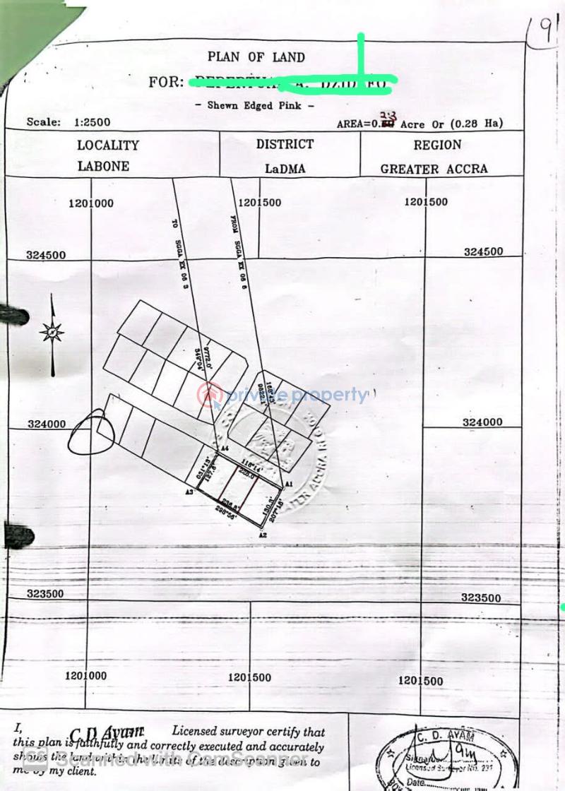 Land For Sale Close To Celsbridge Labone North Labone Accra - 0