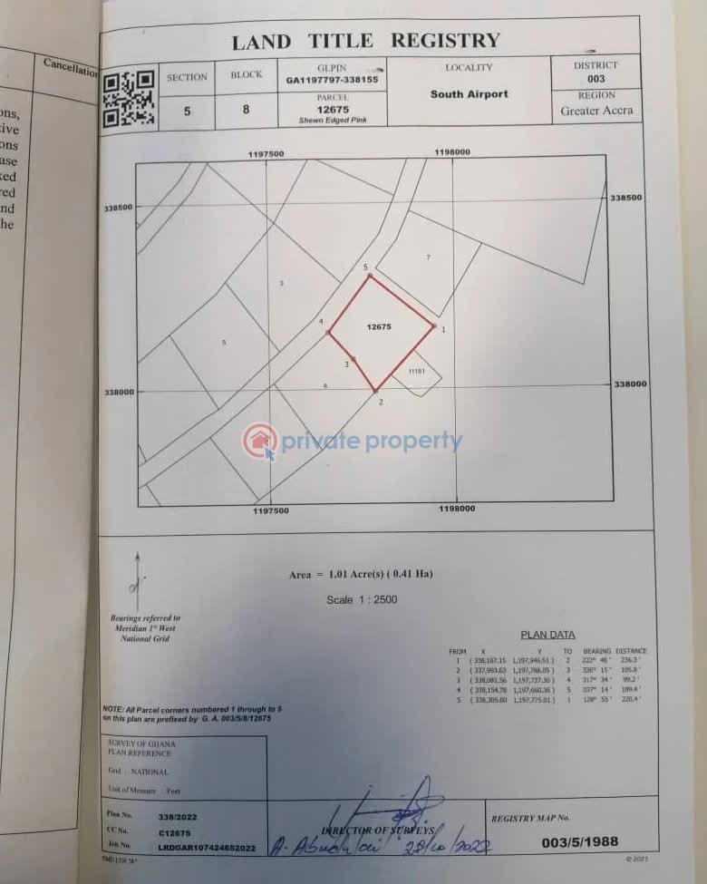 Land For Sale Foreign Affairs Airport Residential Area Accra - 5