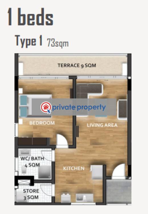 1 bedroom Mini Flat For Sale East Legon Accra - 6