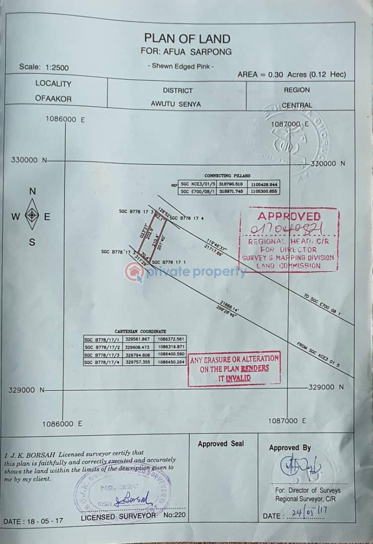 Land For Sale Kasoa Awutu-Senya East Central Region - 0