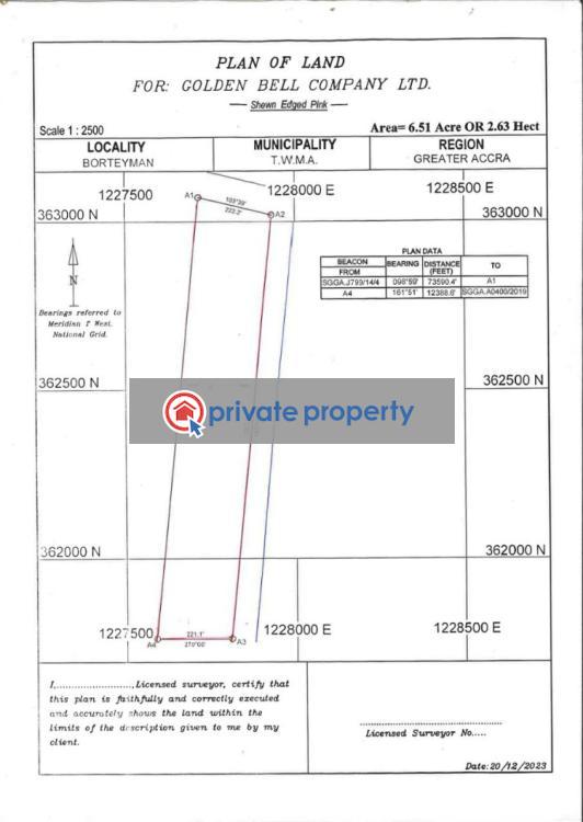 Land For Sale &nbsp;borteyman Opposite Commonwealth Studium Ashaley Botwe Adenta Municipal Accra - 10