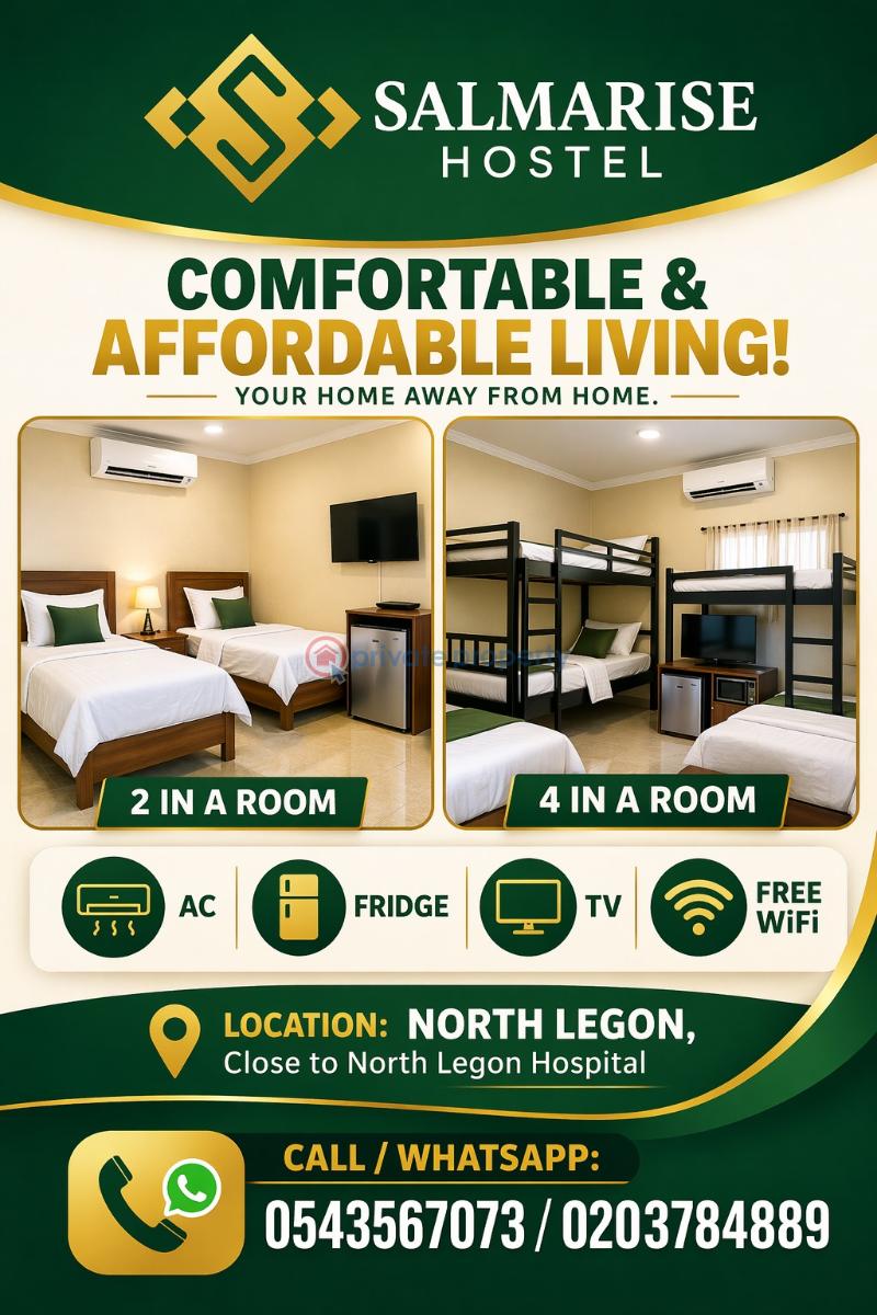 2 bedroom Hotel / Guest House For Rent North Legon Close To Atlantic Mall. Opposite The Police Station North Legon Accra - 6
