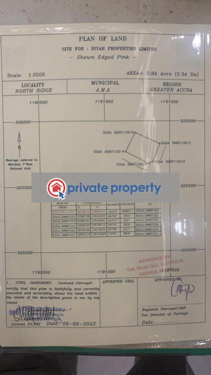 Mixed use Land For Sale &nbsp;intersection Of Kenneth Kuanda Road And Ridge Road North Ridge Accra - 0