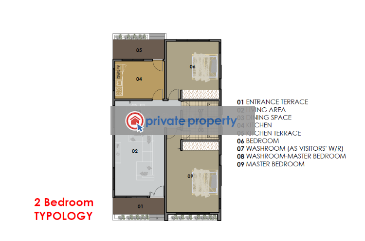 2 bedroom Apartment For Sale &nbsp;oyarifa La Nkwantanang Madina Municipal Accra - 1