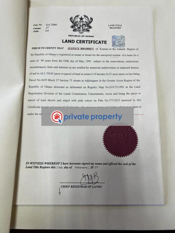 Residential Land For Sale &nbsp;adjiringanor East Legon Accra - 6