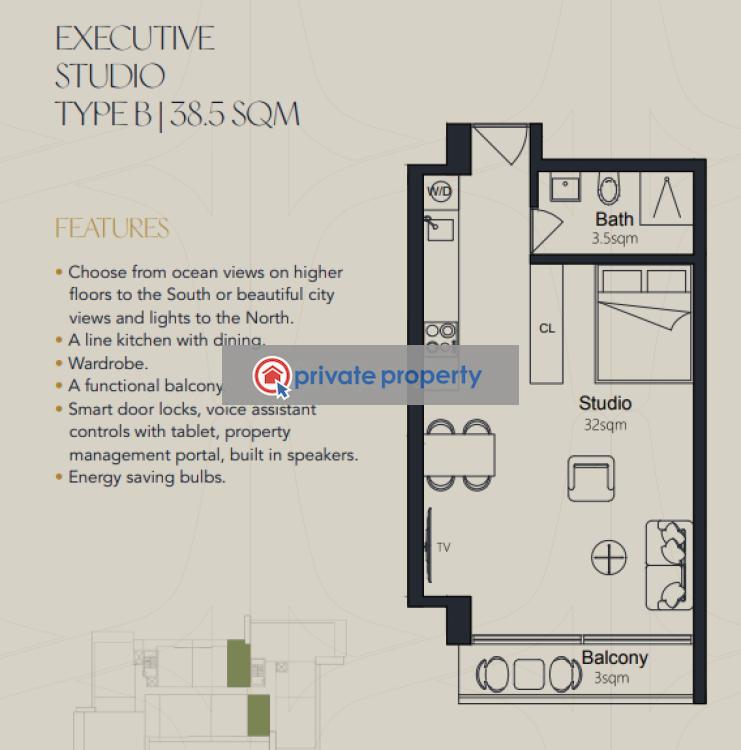 1 bedroom Apartment For Sale &nbsp;labone North Labone Accra - 10