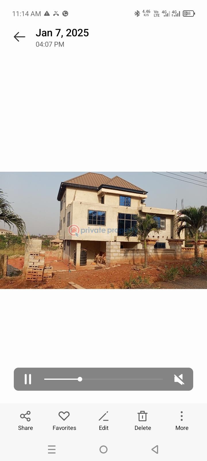 5 bedroom House For Sale Power Chapel Church Ipt. Near Sofoline Kumasi Metropolitan Ashanti - 1